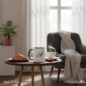 Custom Initials Elegant Monogram Coffee Mug マグカップ