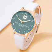 Custom initials floral anniversary monogramed 腕時計