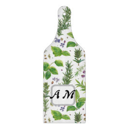  Custom initials Herbs seamless pattern  カッティングボード