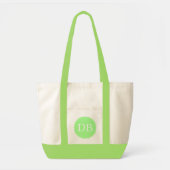 Custom Initials Jumbo Tote Bag トートバッグ (正面)