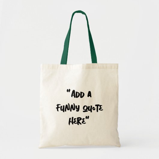 Custom Inside Joke Canvas Tote Bag トートバッグ (正面)
