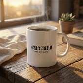 Custom Inspirational Cracked Text  コーヒーマグカップ