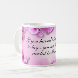 Custom Inspirational Pink Orchid コーヒーマグカップ