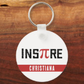 Custom InsPire Pi day | Happy Pi day Math Gifts キーホルダー (正面)