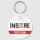 Custom InsPire Pi day | Happy Pi day Math Gifts キーホルダー (裏面)