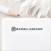 Custom Instagram Label | Social Media Name Tag ラベル (インサイチュ)