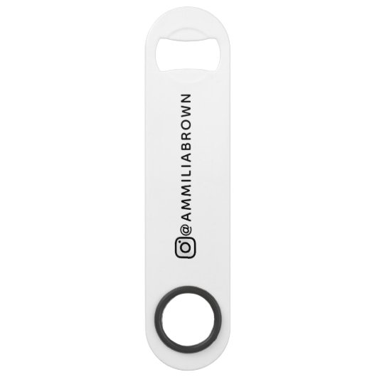 Custom Instagram Name | Personalized Social Bar  スピード栓抜き (正面)