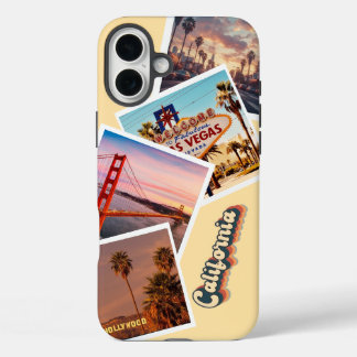 Custom Instagram Photo California Travel Collage iPhone 16 Plusケース