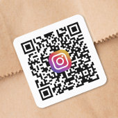 Custom Instagram QR Code スクエアシール