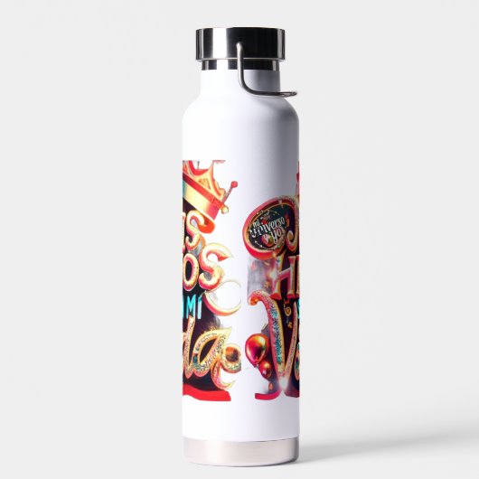 Custom Insulated Water Bottle 650ml – Keeps Drinks ウォーターボトル (左面)