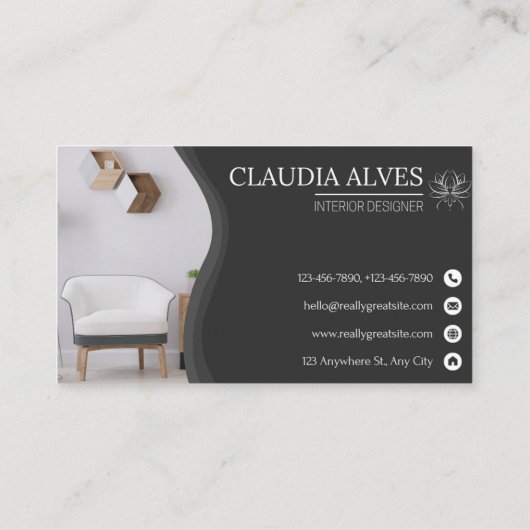 Custom Interior designer 名刺 (裏面)