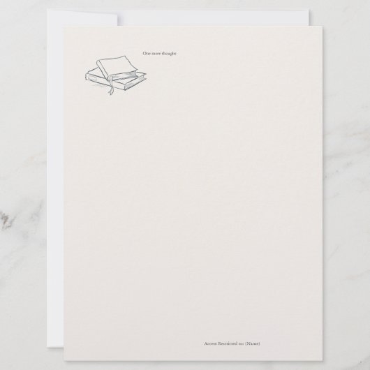 Custom Introvert Solitude Journal Writing Gift レターヘッド (正面)