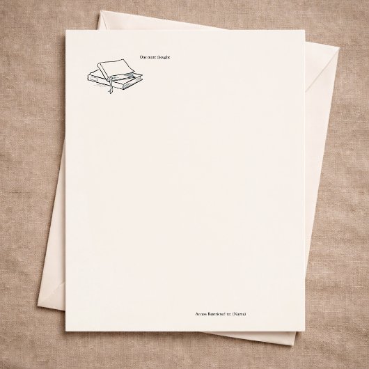 Custom Introvert Solitude Journal Writing Gift レターヘッド