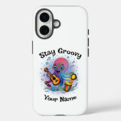 Custom iPhone Case | Retro Octopus | Name & Text Case-Mate iPhoneケース (裏面)