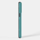 Custom iPhone Protective Case Green Floral & Dot  iPhoneケース (右側面)