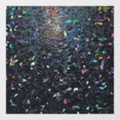 Custom Iridescent Abstract Stained Glass Pattern ウィンドウサイン (シート)