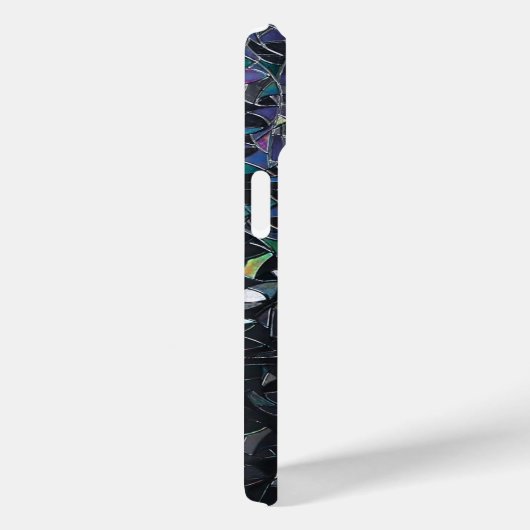 Custom Iridescent Abstract Stained Glass Pattern Case-Mate iPhoneケース (裏面 / 右)
