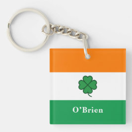 Custom Irish Flag Bottle Opener with Last Name キーホルダー