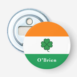 Custom Irish Flag Bottle Opener with Last Name 栓抜き