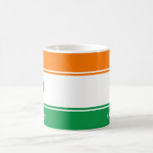 Custom Irish Flag Coffee Mug with Family Name コーヒーマグカップ (中央)