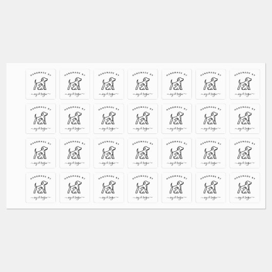 Custom Iron on Label for crafter with pet icon ラベル (シート)