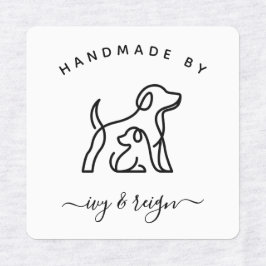 Custom Iron on Label for crafter with pet icon ラベル