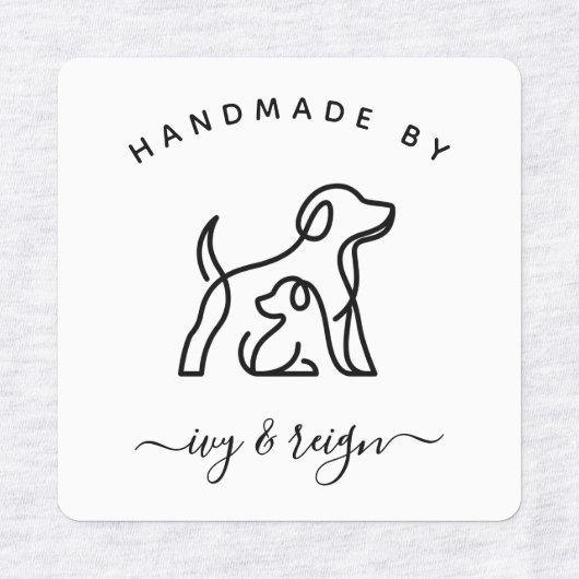 Custom Iron on Label for crafter with pet icon ラベル (デザイン1)