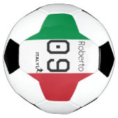 Custom Italy Soccer National Flag Colors Athlete サッカーボール (回転)