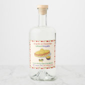 Custom Jalapeño & Clementine Infused Tequila Label リキュールボトルラベル (正面)