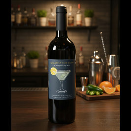 Custom Jalapeño & Clementine Infused Tequila Label ワインラベル