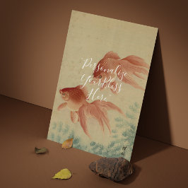 CUSTOM Japanese Goldfish Good Luck Art Print  ポスター