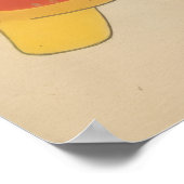 CUSTOM Japanese Tiger Hariko Print ポスター (角)