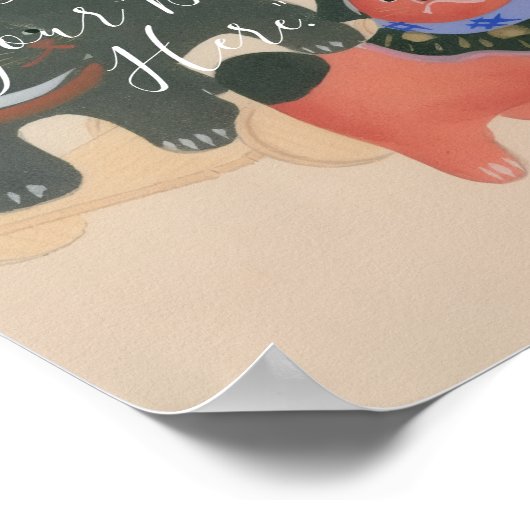 CUSTOM．Japanese Ukiyo-e Style Wall Art  ポスター (角)