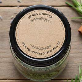 Custom Jar / Spice Blank Sticker Label  ラウンドシール