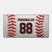 Custom Jersey Number & Name Baseball Player Design デスクマット (正面)