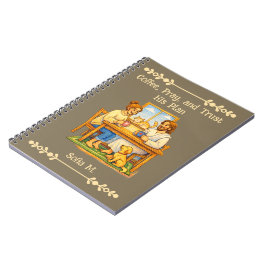 Custom Jesus & Coffee Crayon Art Prayer Journal ノートブック