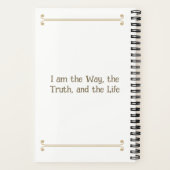 Custom Jesus & Coffee Sepia Luxury Journal ノートブック (裏面)