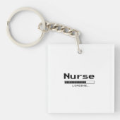 Custom Job Loading Bar Pixel Design キーホルダー (正面)