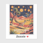 Custom Joshua Tree Funny Roadrunner Vintage Bird シール (シート)