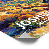 Custom Joshua Tree Keys View Van Gogh Landscape ポスター (角)