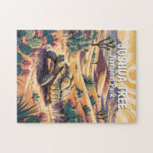 Custom Joshua Tree Tortoise Retro Desert Landscape ジグソーパズル (横)