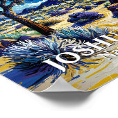 Custom Joshua Tree Van Gogh Starry Night Modern ポスター (角)