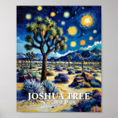 Custom Joshua Tree Van Gogh Starry Night Modern ポスター (正面)