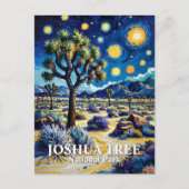 Custom Joshua Tree Van Gogh Starry Night Modern ポストカード (正面)