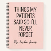 Custom Journal for Nurse Gift, Funny Medical Gift  ノートブック (正面)