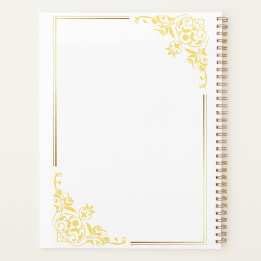 Custom Journal for Work, School & Daily Writing プランナー手帳 (裏面)