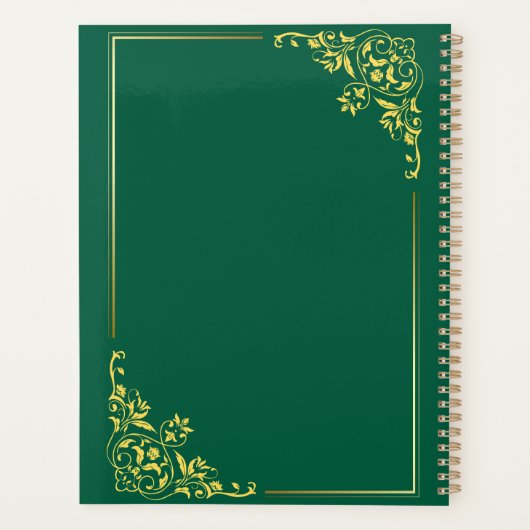 Custom Journal for Work, School & Daily Writing プランナー手帳 (裏面)