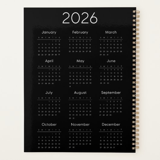 Custom Journal for Work, School & Daily Writing プランナー手帳 (裏面)