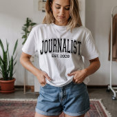 Custom Journalist Shirt for Writers & Journalism Tシャツ