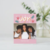 custom joy trendy photo girly cute Thank You Card ポストカード (スタンド正面)